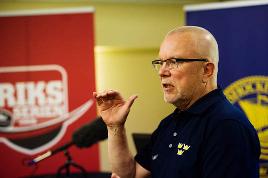 Svenska damlandslaget tränare i ishockey Leif Boork