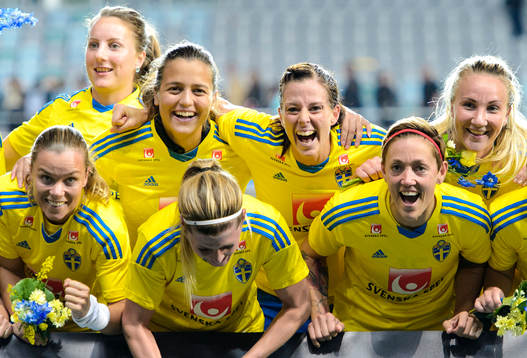 Sveriges Sara Thunebro, Antonia Göransson, Marija Banusic,