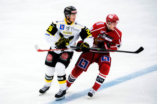 Västerås Hampus Larsson och Almtunas Sebastian Hartmann