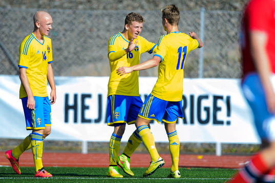 Sveriges Max Olsson, Teddy Bergqvist och Mattias Svanberg