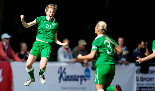 Irlands Megan Connolly jublar
