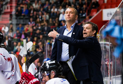 Vita Hästens assisterande tränare Mikael Johansson och