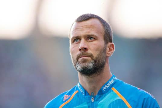IFK Göteborgs Hjalmar Jonsson innan fotbollsmatchen i