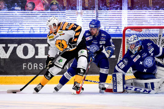 Skellefteås +s7+och Leksands Kevin Kapstad och Oscar