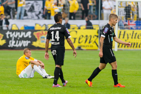 Falkenbergs Rasmus Sjöstedt deppar deppar fotbollsmatchen