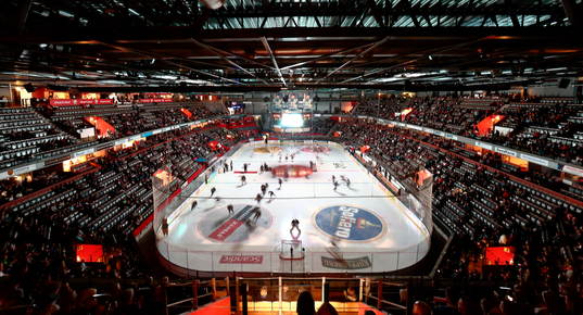 SAAB Arena före ishockeymatchen i SHL mellan Linköping