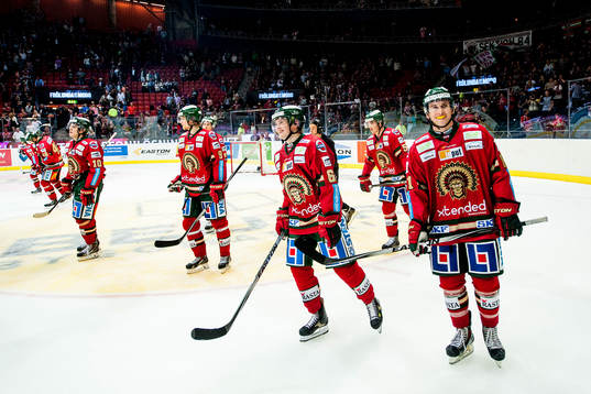 Frölundas Artturi Lehkonen och Luke Moffat