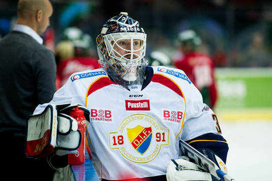 Djurgårdens målvakt Mikael Tellqvist innan