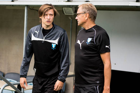 Malmö FFs Simon Thern och läkare Pär Herbertsson