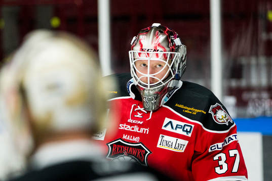 Malmö Redhawks målvakt Jonas Gunnarsson