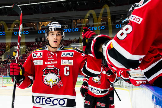 Malmö Redhawks Henrik Hetta jublar