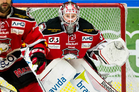Malmö Redhawks målvakt Jonas Gunnarsson