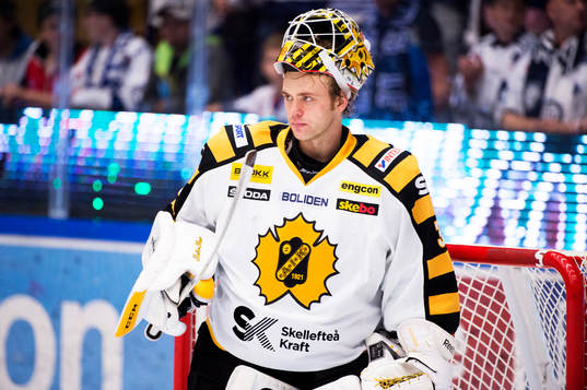 Markus Svensson, målvakt i Skellefteå,under