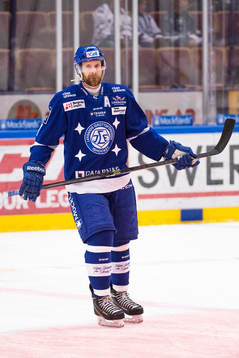 Leksands Johan Svedberg på uppvärmningen före