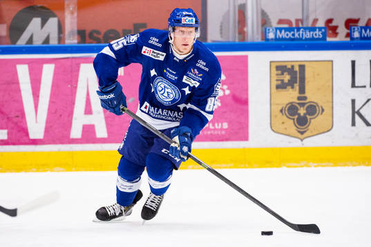Leksands Toni Kähkönen på uppvärmningen före
