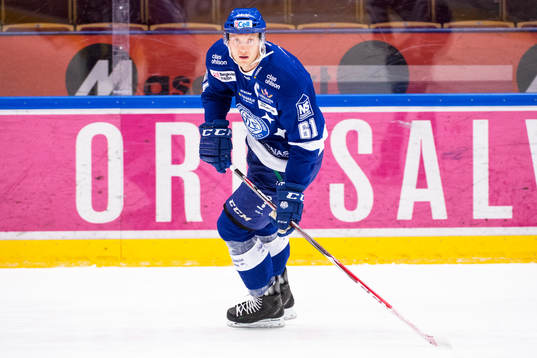Leksands Johan Ryno på uppvärmningen före