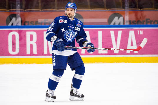 Leksands Kevin Kapstad på uppvärmningen före