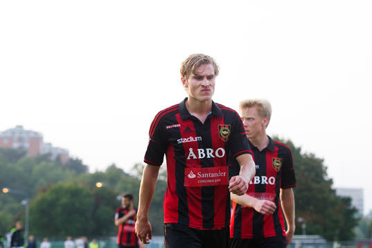 Brommapojkarnas Carl Starfelt och Gustav Sandberg Magnusson