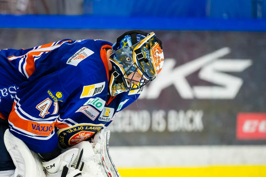Växjös målvakt Cristopher Nihlstorp deppar