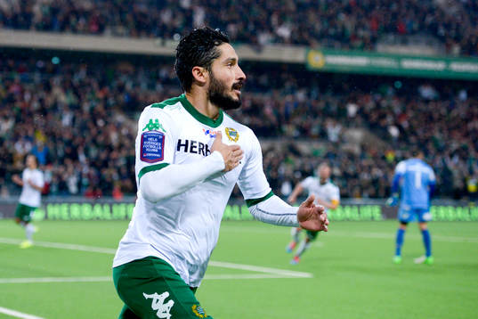 Hammarbys Pablo Pinones-Arce jublar