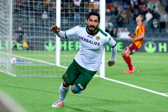 Hammarbys Pablo Pinones-Arce jublar