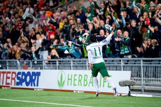 Hammarbys Pablo Pinones-Arce jublar