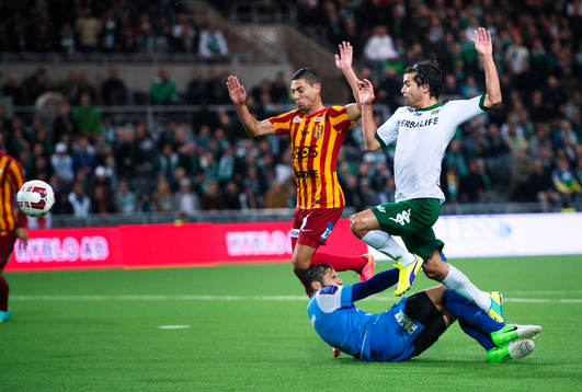 Hammarbys Lars Fuhre skjuter in 2-0