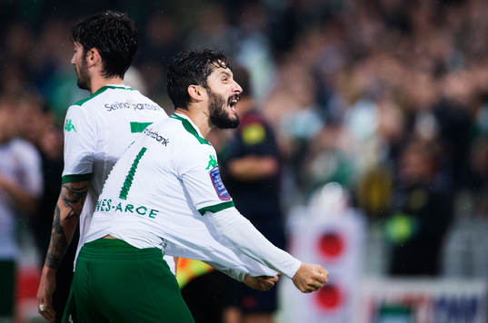 Hammarbys Pablo Pinones-Arce jublar