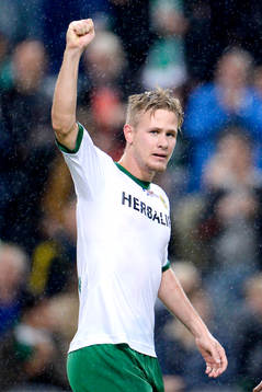 Hammarbys Erik Israelsson jublar