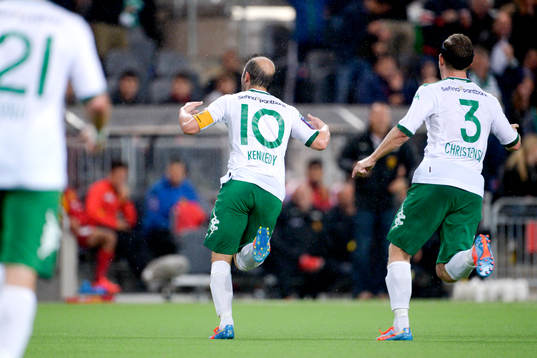 Hammarbys Kennedy Bakircioglu jublar