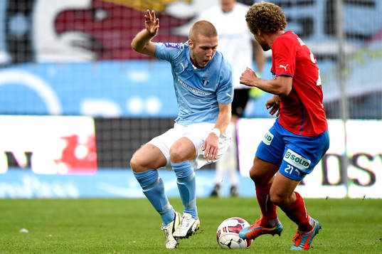 Malmö FFs Anton Tinnerholm och Helsingborgs Christoffer
