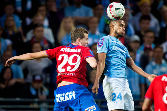 Helsingborgs Jesper Björkman i nickduell med Malmö FFs