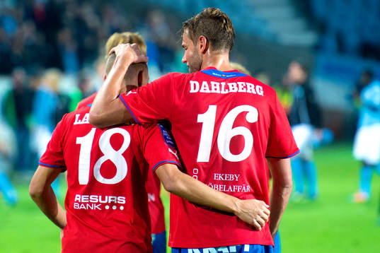 Helsingborgs Mikael Dahlberg kramar om Jordan Larsson