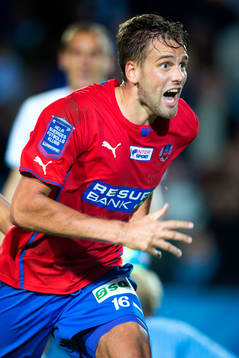 Helsingborgs Mikael Dahlberg jublar