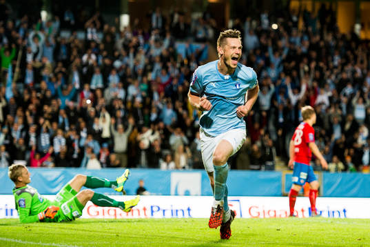 Malmö FFs Markus Rosenberg jublar
