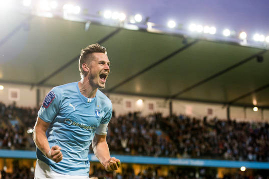 Malmö FFs Markus Rosenberg jublar