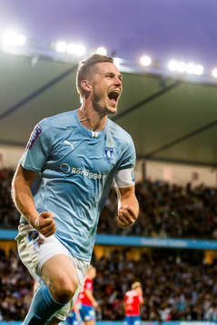 Malmö FFs Markus Rosenberg jublar