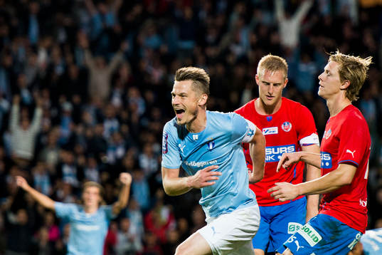 Malmö FFs Markus Rosenberg jublar