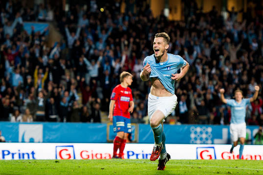 Malmö FFs Markus Rosenberg jublar