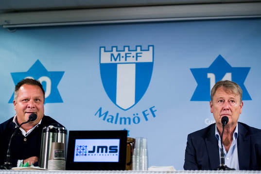 Helsingborgs tränare Roar Hansen och Malmö FFs tränare