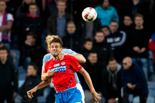 Helsingborgs Mikael Dahlberg i nickduell med Malmö FFs