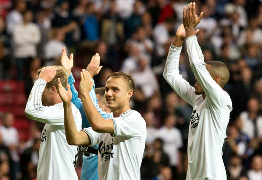 Pierre Bengtsson, FCK og Mathias Jørgensen, FCK
