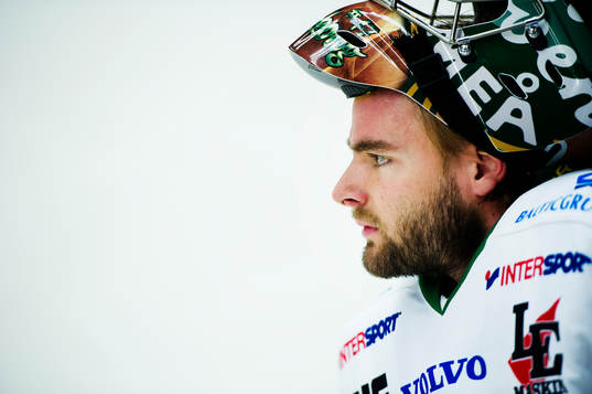 Björklövens målvakt Kevin Lindskoug