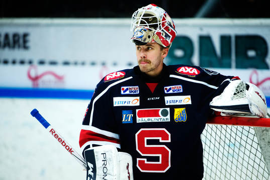 Södertäljes målvakt Tim Sandberg