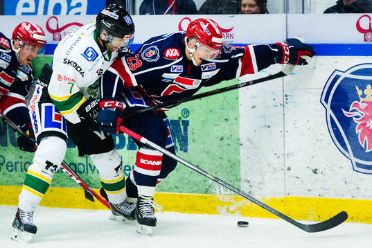 Björklövens Per Hållberg och Södertäljes Jonas Djupvik