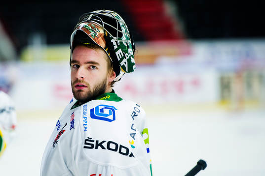Björklövens målvakt Kevin Lindskoug