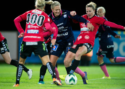 Linköpings Fridolina Rolfö och Kristianstads Therese
