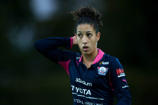 Linköpings Claudia Teresa Neto Pires i matchen i