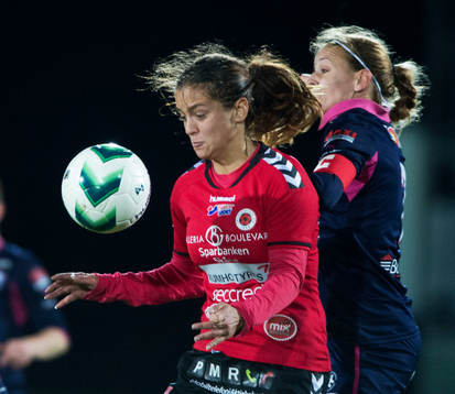 Kristianstads målskytt Marija Banusic i matchen i