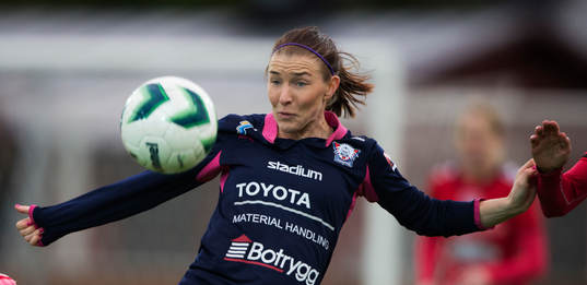 Linköpings Maja Krantz i matchen i damallsvenskan mellan